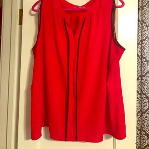 Calvin Klein Split Neck Top